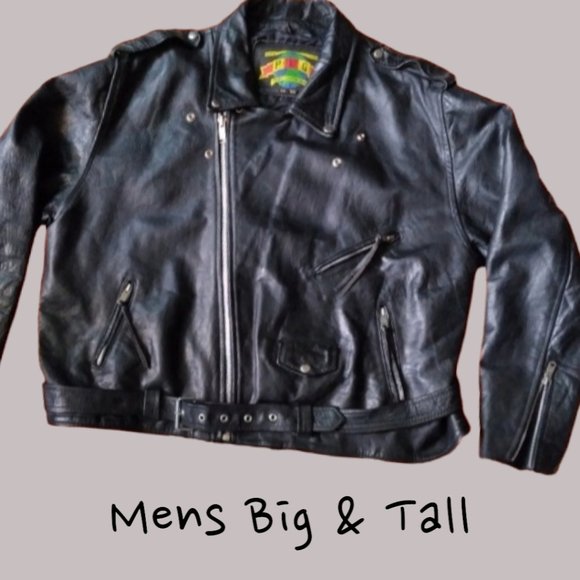 Putnam Leather Gold Jackets & Coats Mens Big Tall Putnam Leather